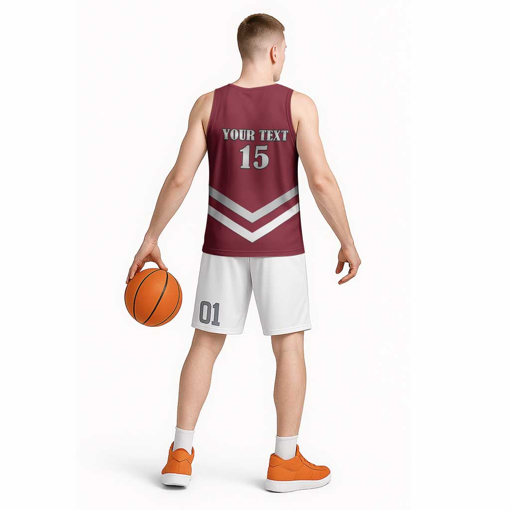 Custom Latvia Ice Hockey 2026 Basketball Jersey Never Backs Down