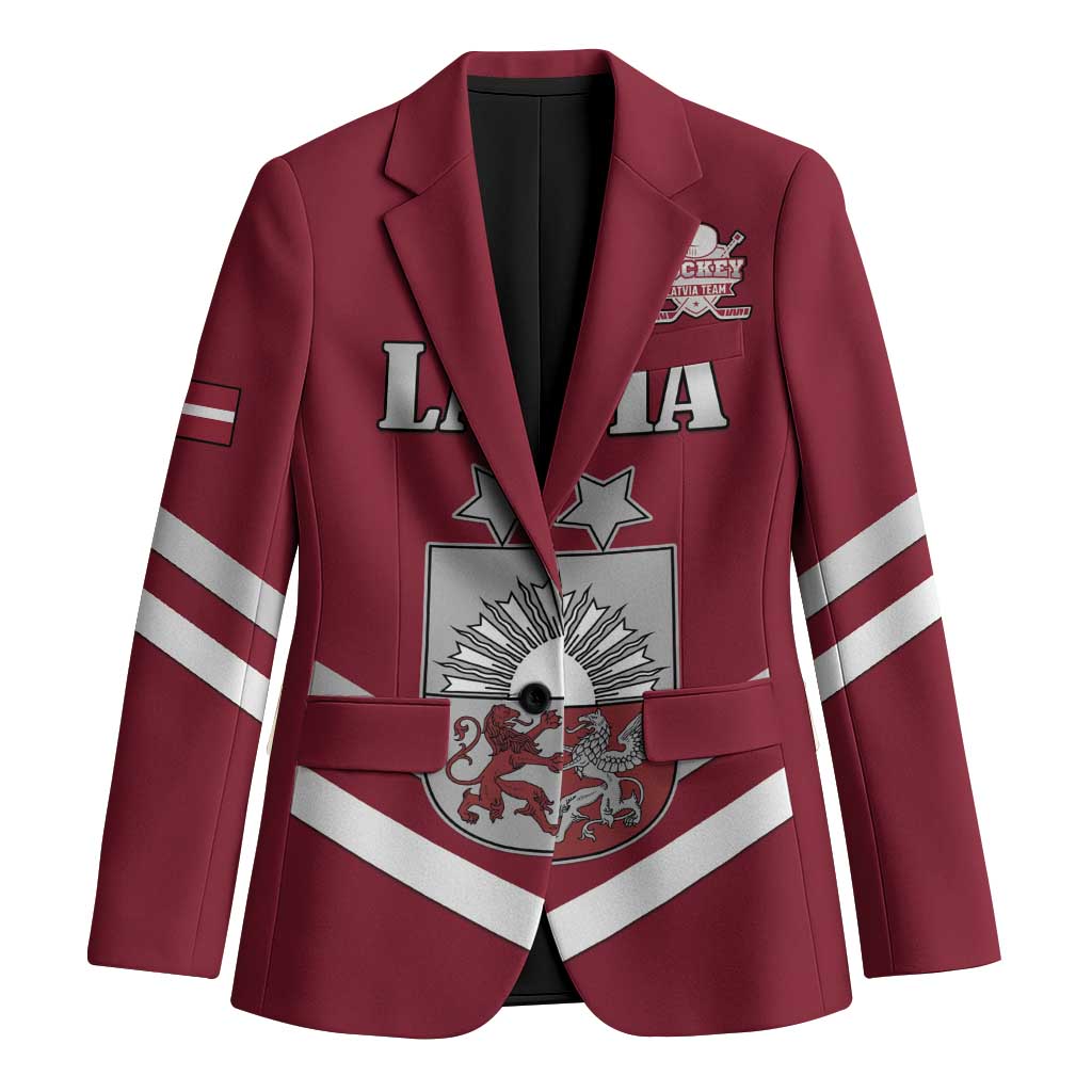 Custom Latvia Ice Hockey 2026 Blazer Never Backs Down