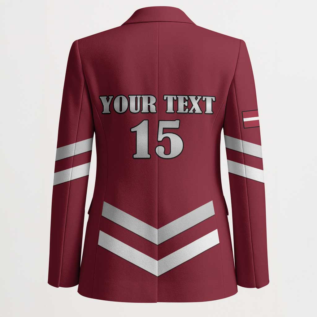 Custom Latvia Ice Hockey 2026 Blazer Never Backs Down