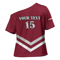 Custom Latvia Ice Hockey 2026 Cross Shoulder Shirt Never Backs Down