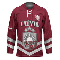 Custom Latvia Ice Hockey 2026 Hockey Jersey Never Backs Down