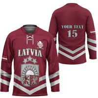 Custom Latvia Ice Hockey 2026 Hockey Jersey Never Backs Down