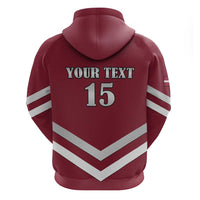 Custom Latvia Ice Hockey 2026 Hoodie Never Backs Down