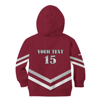 Custom Latvia Ice Hockey 2026 Kid Hoodie Never Backs Down