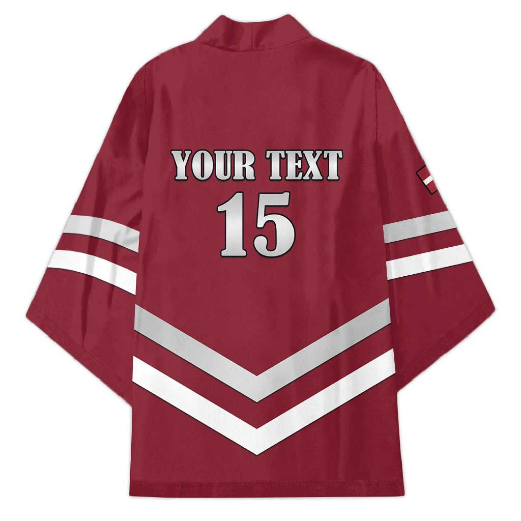 Custom Latvia Ice Hockey 2026 Kimono Never Backs Down
