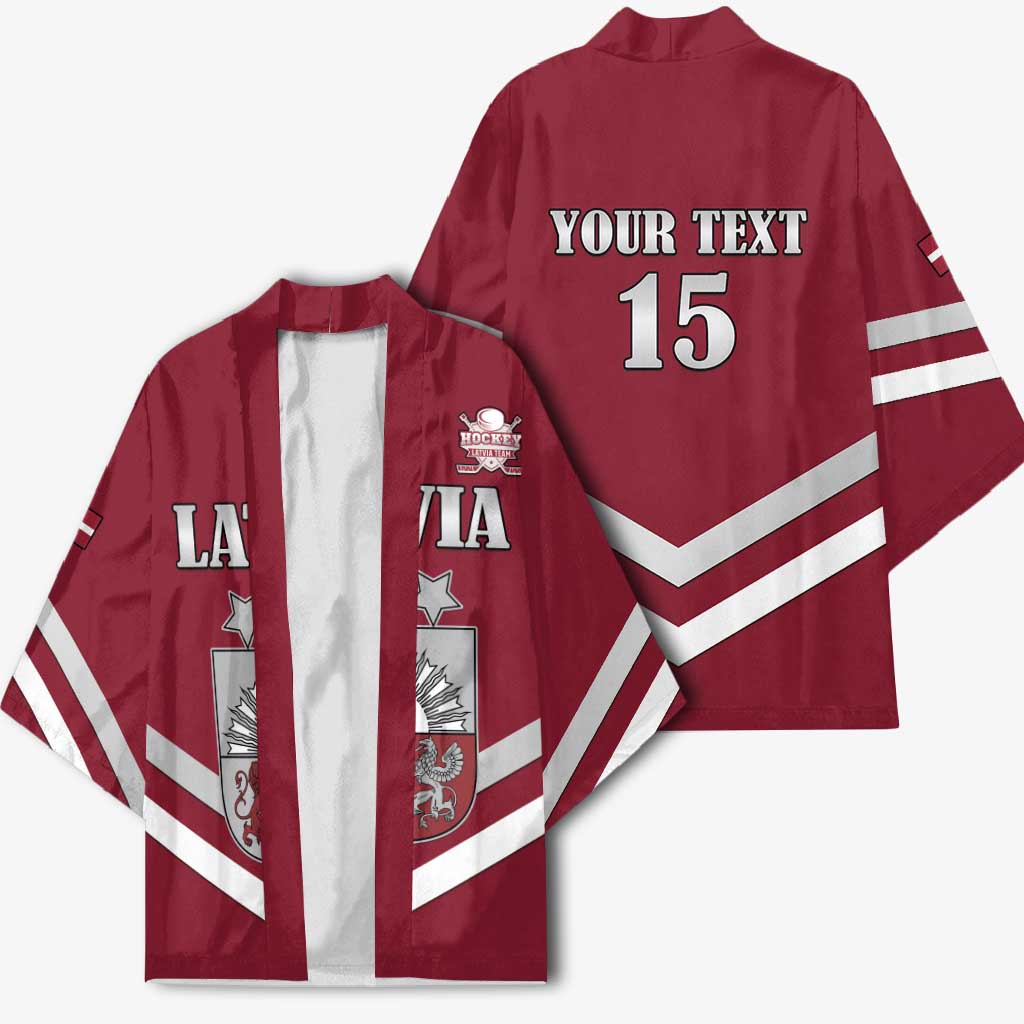 Custom Latvia Ice Hockey 2026 Kimono Never Backs Down