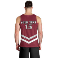 Custom Latvia Ice Hockey 2026 Men Tank Top Never Backs Down