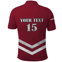 Custom Latvia Ice Hockey 2026 Polo Shirt Never Backs Down