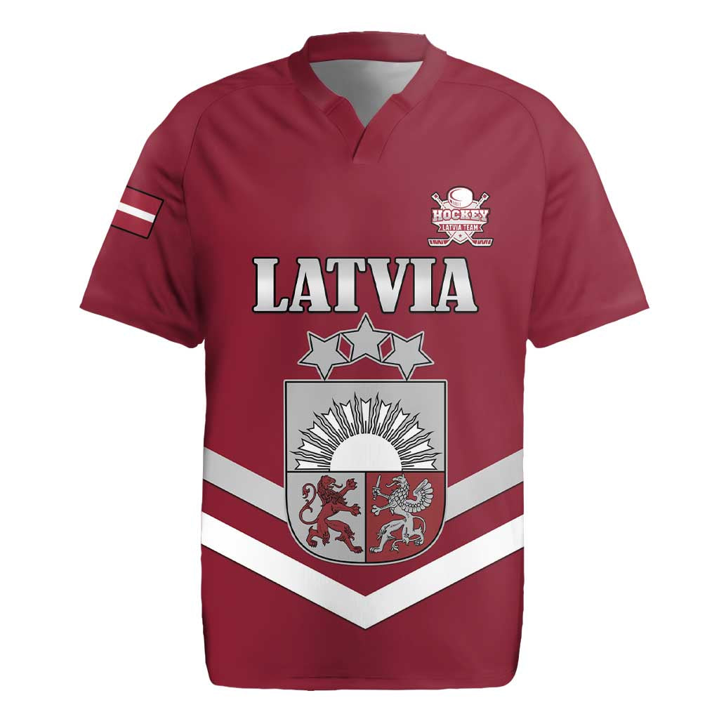 Custom Latvia Ice Hockey 2026 Rugby Jersey Never Backs Down