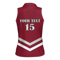 Custom Latvia Ice Hockey 2026 Women Sleeveless Polo Shirt Never Backs Down