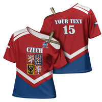 Custom Czech Ice Hockey 2026 Cross Shoulder Shirt Go Champions