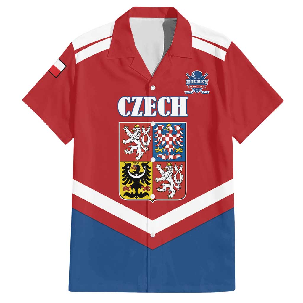Custom Czech Ice Hockey 2026 Hawaiian Shirt Go Champions