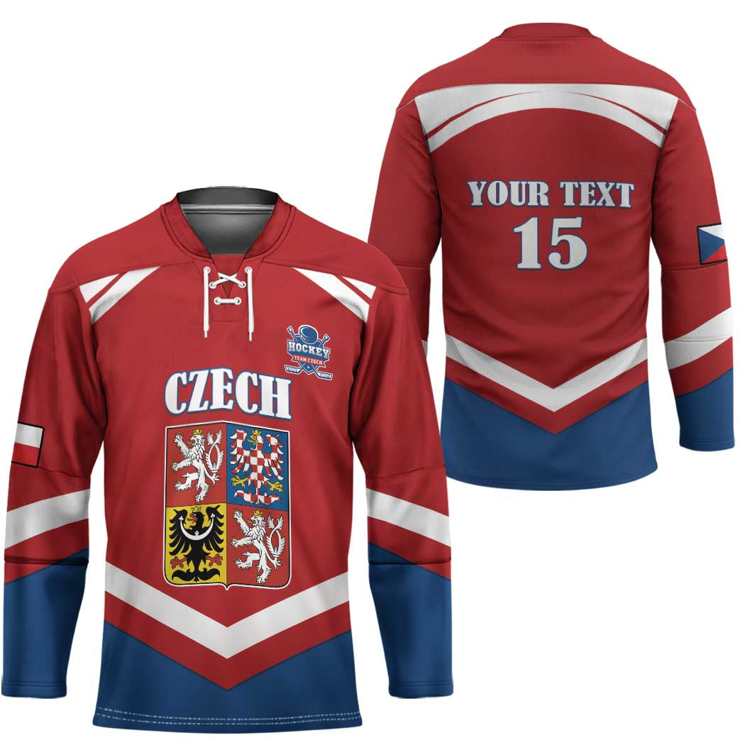 Custom Czech Ice Hockey 2026 Hockey Jersey Go Champions