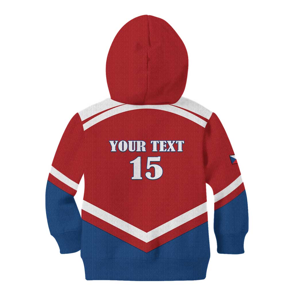 Custom Czech Ice Hockey 2026 Kid Hoodie Go Champions