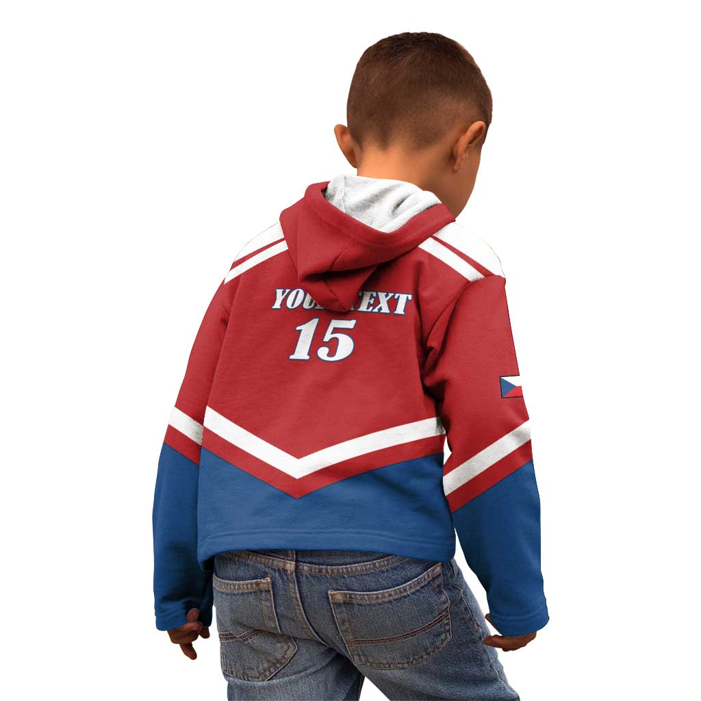 Custom Czech Ice Hockey 2026 Kid Hoodie Go Champions