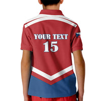 Custom Czech Ice Hockey 2026 Kid Polo Shirt Go Champions