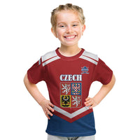 Custom Czech Ice Hockey 2026 Kid T Shirt Go Champions