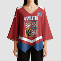 Custom Czech Ice Hockey 2026 Kimono Sleeve Blouse Go Champions