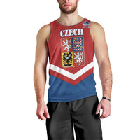 Custom Czech Ice Hockey 2026 Men Tank Top Go Champions