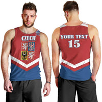 Custom Czech Ice Hockey 2026 Men Tank Top Go Champions