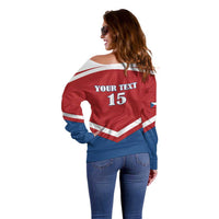 Custom Czech Ice Hockey 2026 Off Shoulder Sweater Go Champions