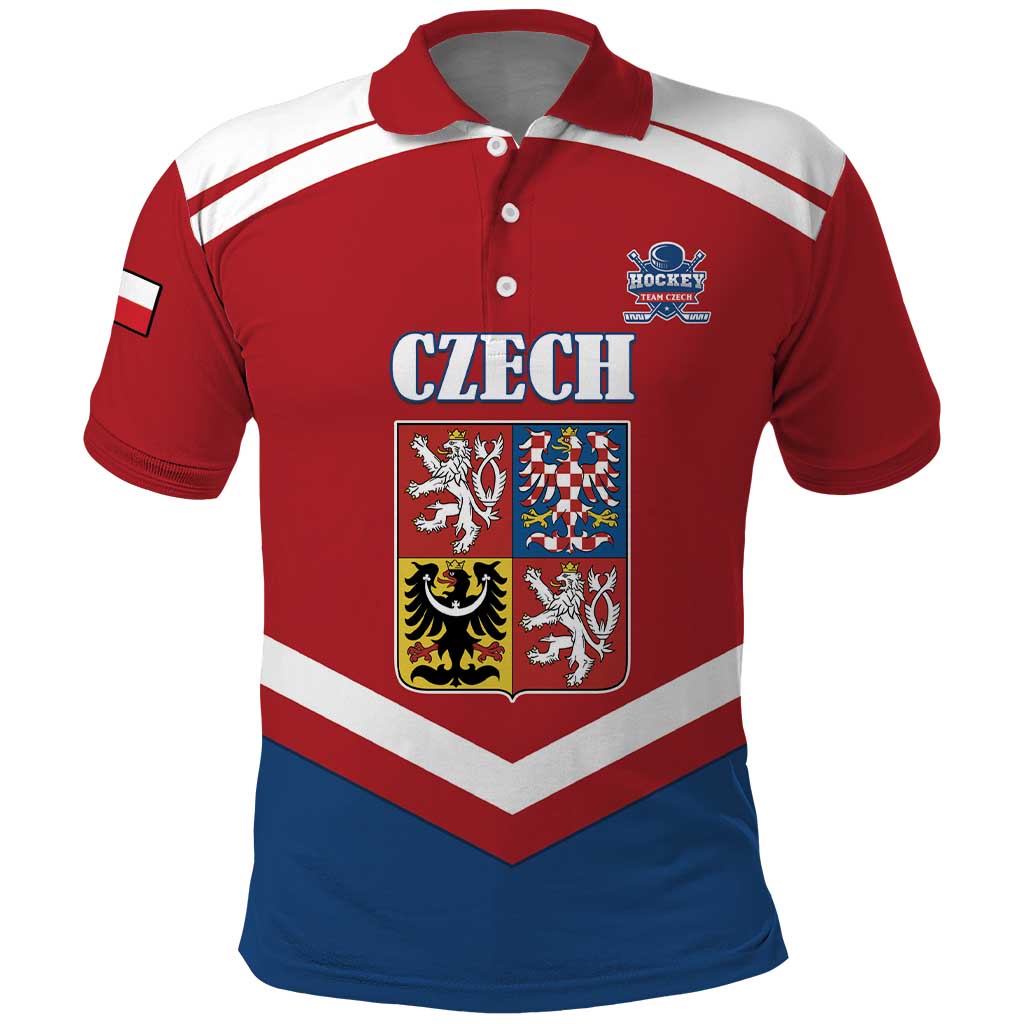Custom Czech Ice Hockey 2026 Polo Shirt Go Champions