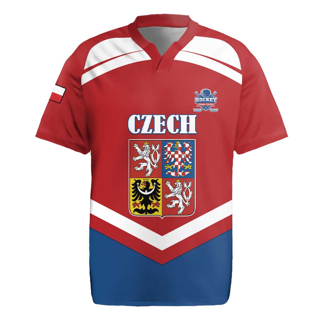 Custom Czech Ice Hockey 2026 Rugby Jersey Go Champions