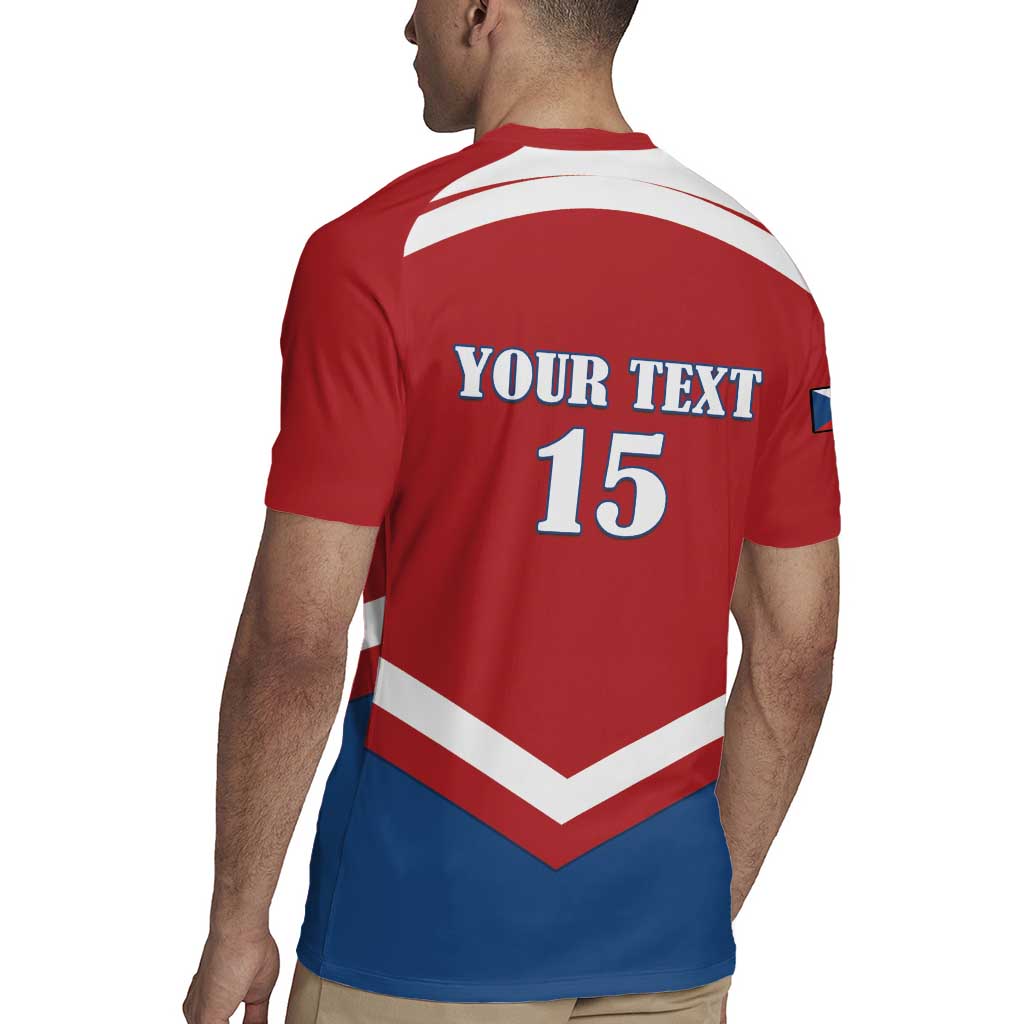 Custom Czech Ice Hockey 2026 Rugby Jersey Go Champions