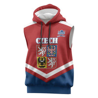 Custom Czech Ice Hockey 2026 Sleeveless Hoodie Go Champions