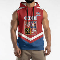 Custom Czech Ice Hockey 2026 Sleeveless Hoodie Go Champions