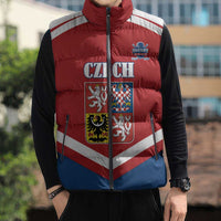 Custom Czech Ice Hockey 2026 Sleeveless Puffer Jacket Go Champions