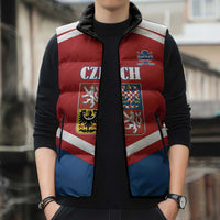 Custom Czech Ice Hockey 2026 Sleeveless Puffer Jacket Go Champions
