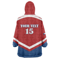 Custom Czech Ice Hockey 2026 Wearable Blanket Hoodie Go Champions