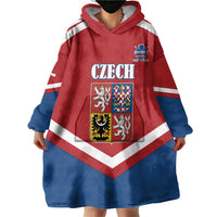 Custom Czech Ice Hockey 2026 Wearable Blanket Hoodie Go Champions