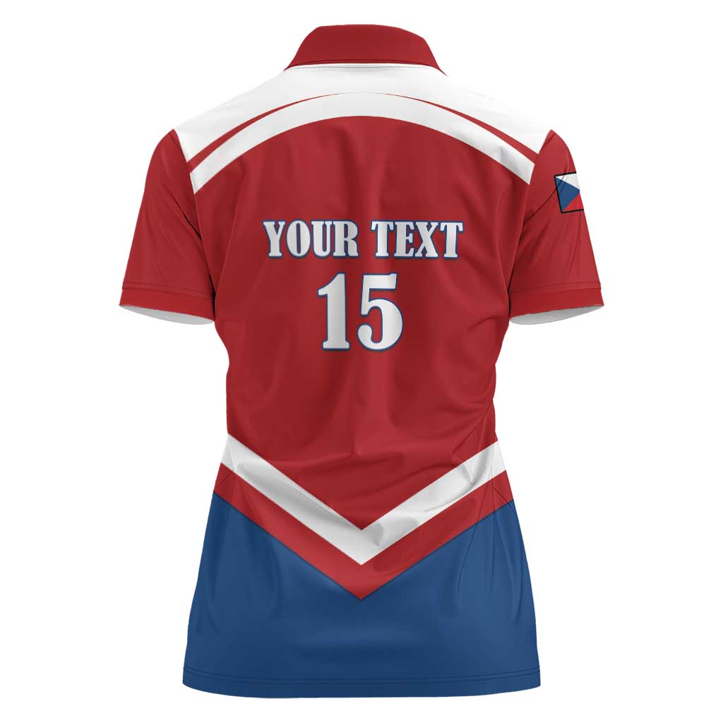 Custom Czech Ice Hockey 2026 Women Polo Shirt Go Champions