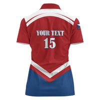 Custom Czech Ice Hockey 2026 Women Polo Shirt Go Champions