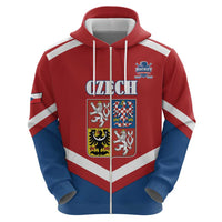 Custom Czech Ice Hockey 2026 Zip Hoodie Go Champions