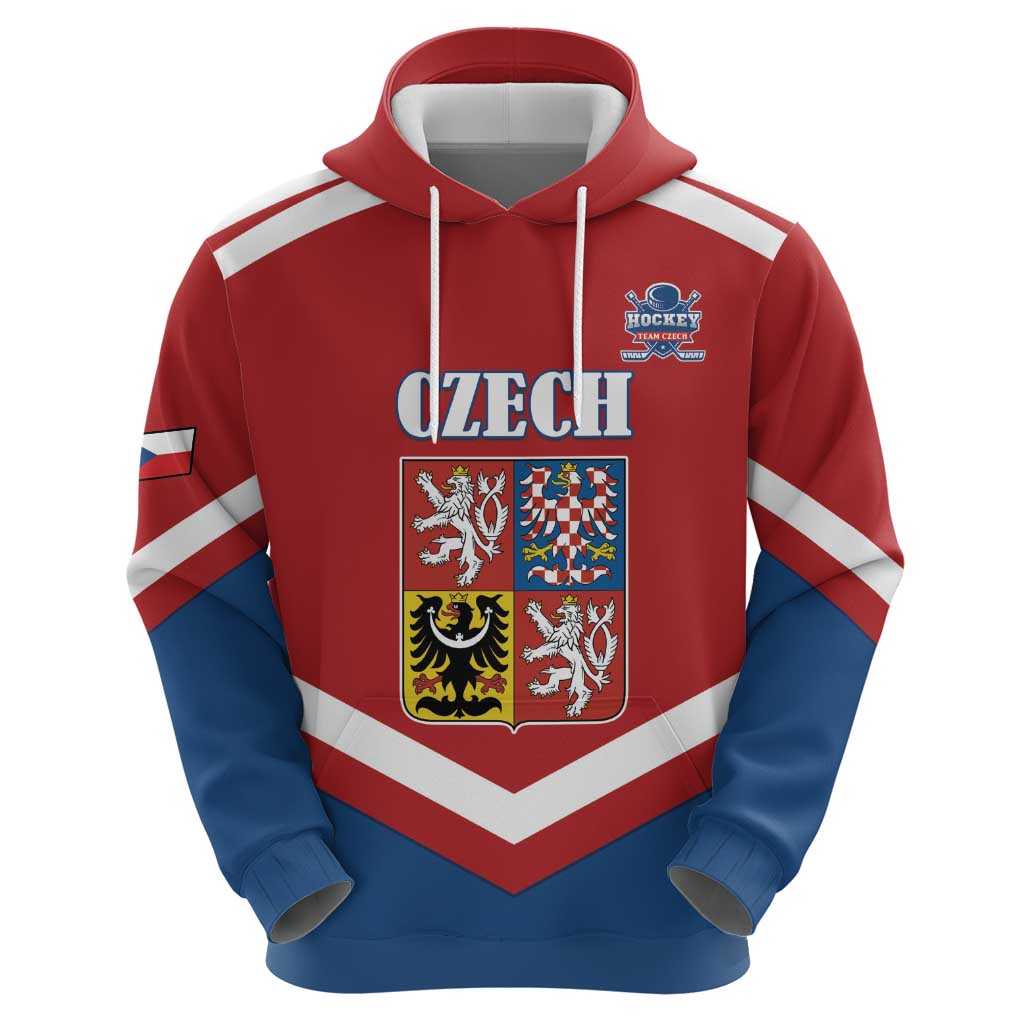 Custom Czech Ice Hockey 2026 Zip Hoodie Go Champions