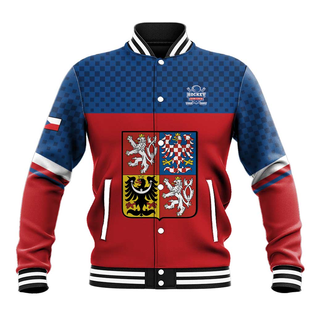 Custom Czech Ice Hockey 2026 Baseball Jacket Never Backs Down