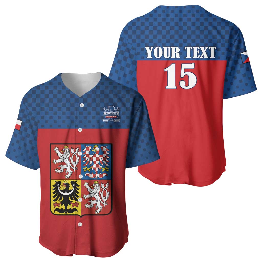 Custom Czech Ice Hockey 2026 Baseball Jersey Never Backs Down