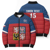 Custom Czech Ice Hockey 2026 Bomber Puffer Jacket Never Backs Down