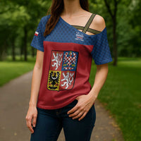 Custom Czech Ice Hockey 2026 Cross Shoulder Shirt Never Backs Down
