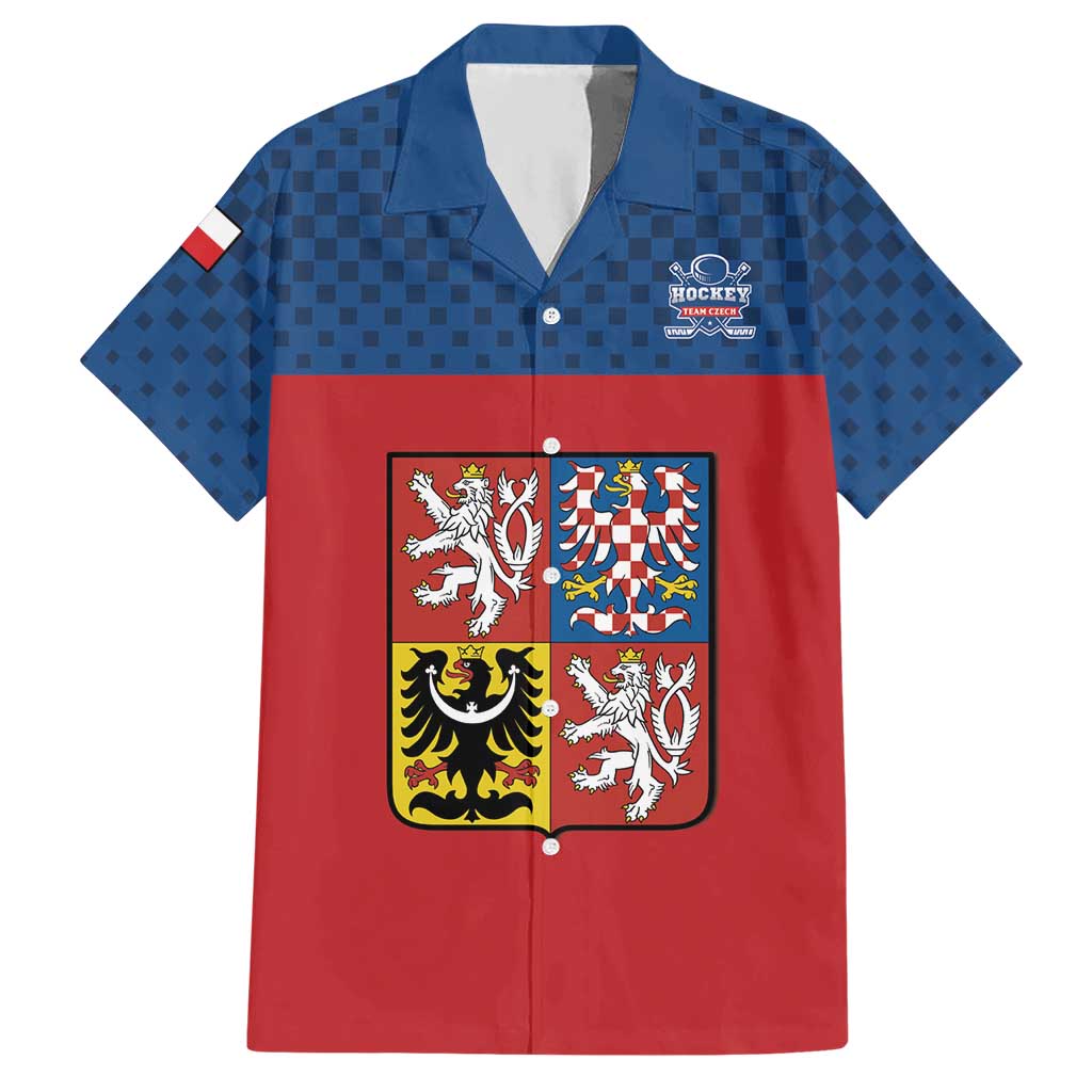 Custom Czech Ice Hockey 2026 Hawaiian Shirt Never Backs Down