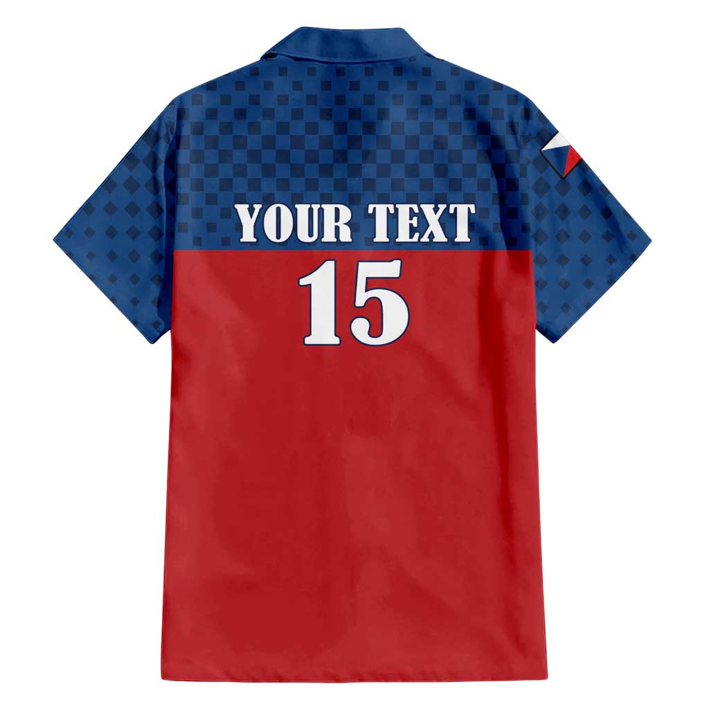 Custom Czech Ice Hockey 2026 Hawaiian Shirt Never Backs Down