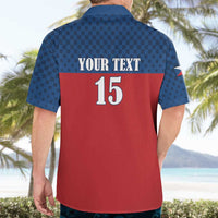 Custom Czech Ice Hockey 2026 Hawaiian Shirt Never Backs Down
