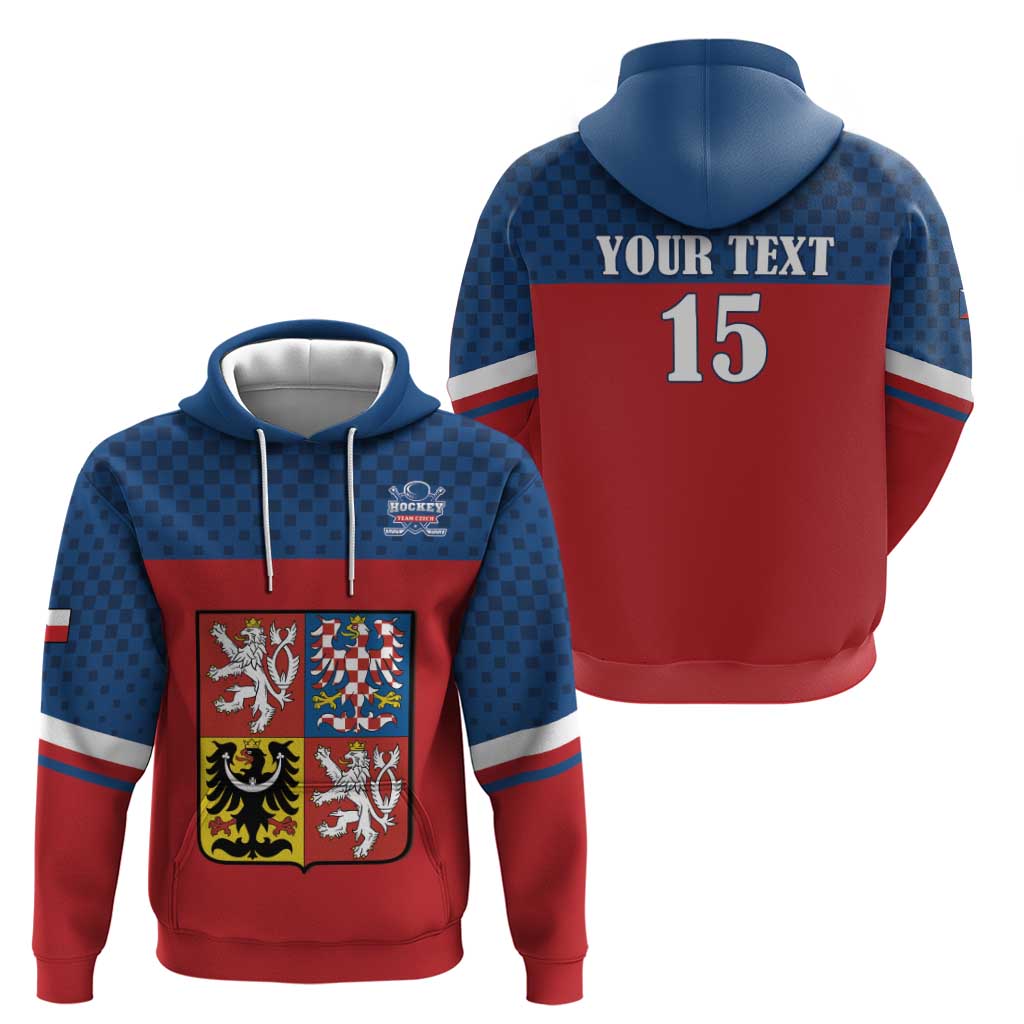Custom Czech Ice Hockey 2026 Hoodie Never Backs Down