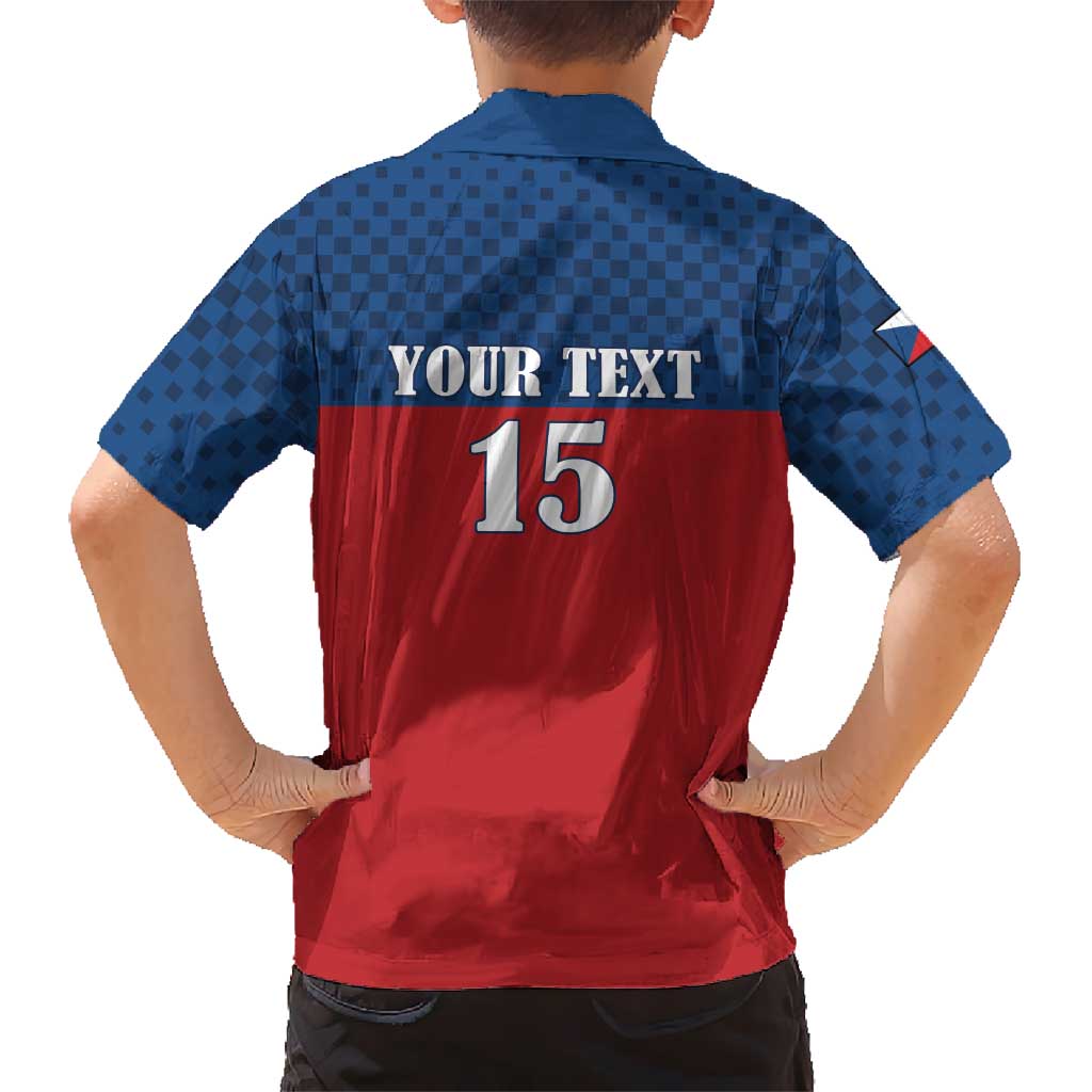 Custom Czech Ice Hockey 2026 Kid Hawaiian Shirt Never Backs Down