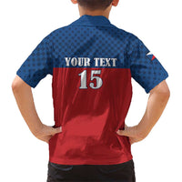 Custom Czech Ice Hockey 2026 Kid Hawaiian Shirt Never Backs Down