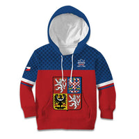 Custom Czech Ice Hockey 2026 Kid Hoodie Never Backs Down