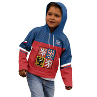 Custom Czech Ice Hockey 2026 Kid Hoodie Never Backs Down